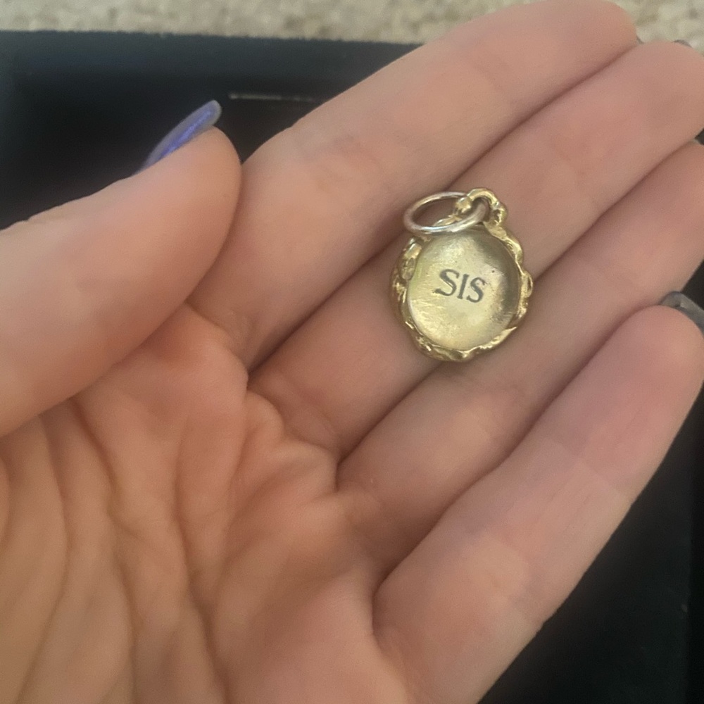 Sis charm from waxing poetic. Sister gift!